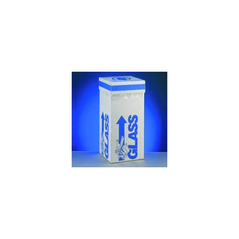 POUBELLE EN CARTON A USAGE UNIQUE POUR LA VERRE PAR 6