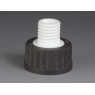 RACCORD REDUCTEUR A VIS EN PTFE, AVEC BOUCHON EN PPS NOIR ET JOINT