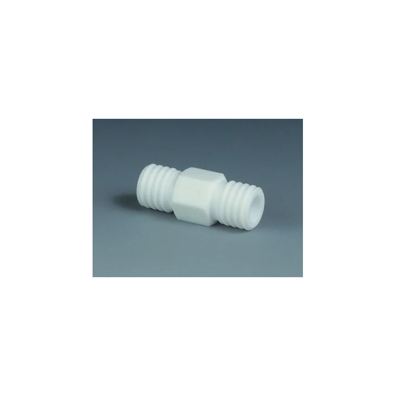 RACCORD A VIS DROIT EN PTFE POUR TUYAU
