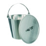 SEAU EN ACIER INOX FORME EVASEE AVEC ANSE