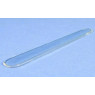 SPATULE EN POLYCARBONATE TRANSPARENT FORME LARGE, LONGUEUR TOTALE 120 mm