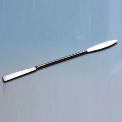 MICRO-SPATULE EN ACIER INOX, EMBOUT OVOIDE LONGUEUR TOTALE 134 mm