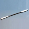 MICRO-SPATULE EN ACIER INOX, EMBOUT OVOIDE LONGUEUR TOTALE 134 mm