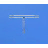 RACCORD CANNELE 3 VOIES FORME T EN VERRE DURAN POUR TUYAU