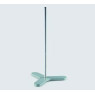 SUPPORT POUR STATIF EN ACIER PEINT POUDRE VERT, FORME TREPIED, LONGUEUR PIED FILETAGE M10, SANS TIGE