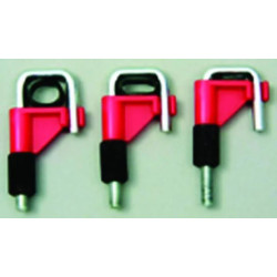 PINCE EN PVDF ROUGE POUR TUYAU SOUPLE STOP-IT