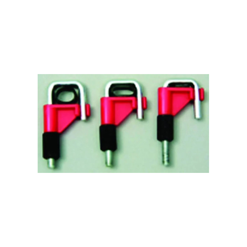 PINCE EN PVDF ROUGE POUR TUYAU SOUPLE STOP-IT