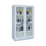 ARMOIRE DE SECURITE POUR PRODUITS DANGEREUX, HAUTE TRIONYX SERIE 14, 2 PORTES VITREES