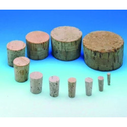 BOUCHON EN LIEGE DIAMETRE SUP 13 mm DIAMETRE INF 10 mm HAUTEUR 22 mm