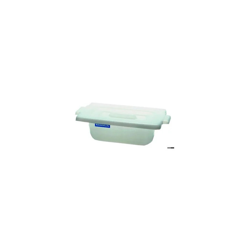 BAC EN POLYPROPYLENE AVEC COUVERCLE KW 10 POUR BAIN A ULTRASONS SONOREX