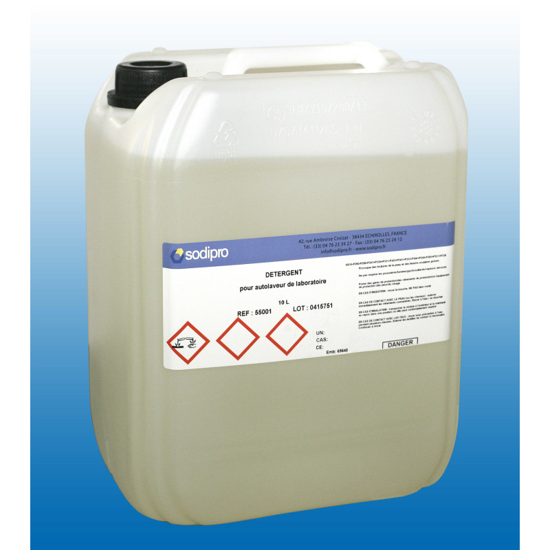 DETERGENT POUR AUTOLAVEUR DE LABORATOIRE PAR 10 LITRES