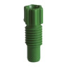 RACCORD FILETE EN PFA VERT AVEC FERRULE INTEGREE POUR TUYAU DIAMETRE EXTERNE 1,6 MM PAR 5