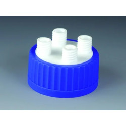 BOUCHON A VIS GL80 AVEC RACCORD PTFE 4 X GL18  
