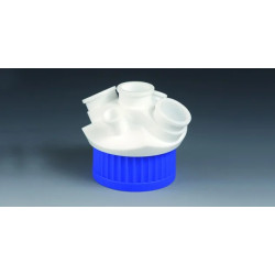 BOUCHON DE TRANFERT EN PTFE A RODAGE 2 X NS 29/32 / 2 X NS 14/23