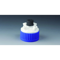 BOUCHON DE TRANFERT EN PTFE A FILETAGE 4X GL 18 POUR TIGE DIAM 8 mm