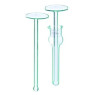 BROYEUR DE DOUNCE EN VERRE 15 ml LONGUEUR 157 mm