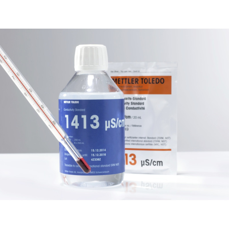 SOLUTION ETALON DE CONDUCTIVITE 1413 MICROSIEMENS/CM FLACON DE 250 ML PAR 6 FLACONS