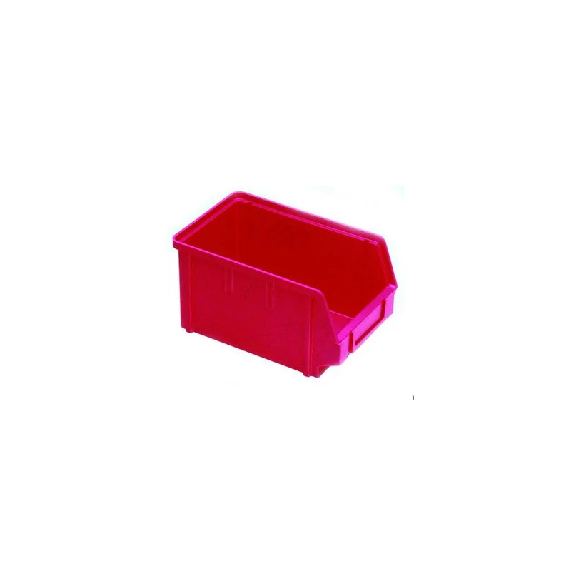 CAISSE DE RANGEMENT OUVERTE SUPERPOSABLE 160/140 x 100 x 75 mm ROUGE