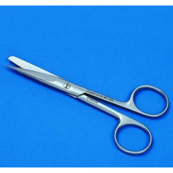 CISEAUX A DISSECTION, BOUTS MIXTES (1 RONDE ET 1 POINTUE,EXTREMITES DOITES, 130 mm