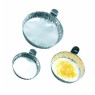COUPELLE DE PESEE EN ALUMINIUM DIAMETRE 43 mm X HAUTEUR 12 mm AVEC LANGUETTE PAR 100