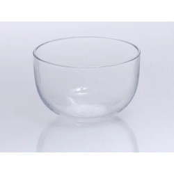CREUSET EN SILICE TRANSPARENTE FORME MOYENNE 150 ml DIAMETRE SUPERIEUR 70 mm HAUTEUR 56 mm