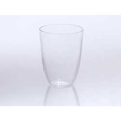 CREUSET EN SILICE TRANSPARENTE FORME HAUTE 24 ml DIAMETRE SUPERIEUR 35 mm HAUTEUR 44 mm