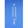 AMPOULE A DECANTER EN VERRE BOROSILICATE FORME CYLINDRIQUE AVEC TUBE EXTERNE, RODAGE MALE/FEMELLE CL