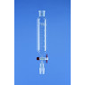 AMPOULE A DECANTER EN VERRE DURAN FORME CYLINDRIQUE, RODAGE MALE/FEMELLE 29/32 CLE PTFE, 100 ml