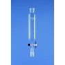 AMPOULE A DECANTER EN VERRE DURAN FORME CYLINDRIQUE, RODAGE MALE/FEMELLE 29/32 CLE PTFE, 500 ml