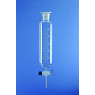 AMPOULE A DECANTER EN VERRE BOROSILICATE FORME CYLINDRIQUE, RODAGE FEMELLE 29/32 CLE VERRE, 500