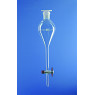 AMPOULE A DECANTER EN VERRE DURAN FORME SPHERIQUE SELON GILSON, CLE PTFE 1000 ml