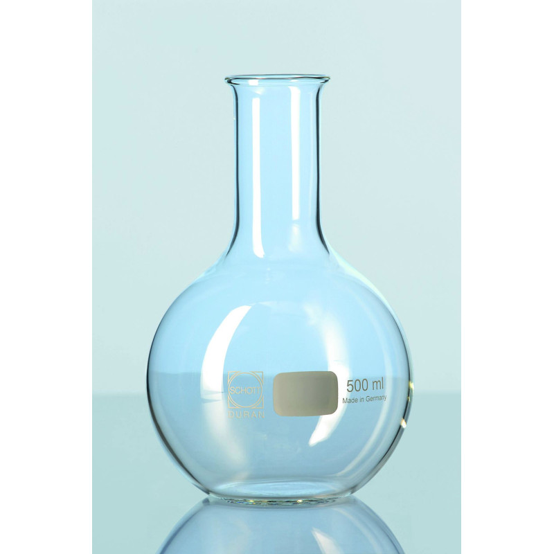 BALLON EN VERRE DURAN FOND PLAT COL ETROIT