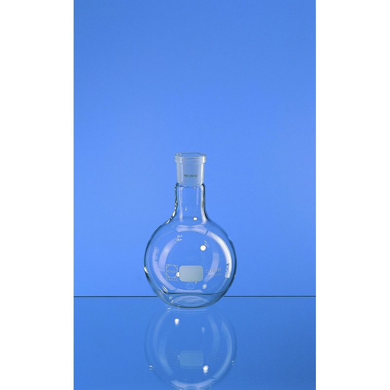 BALLON EN VERRE DURAN FOND PLAT COL RODE 29/32
