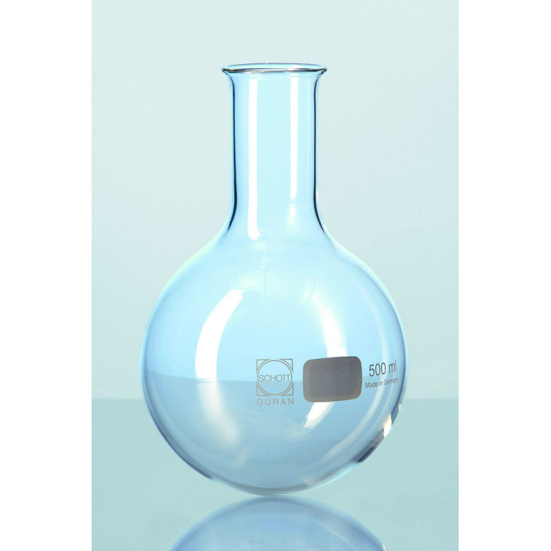 BALLON EN VERRE DURAN® A FOND ROND COL ETROIT 100 ml