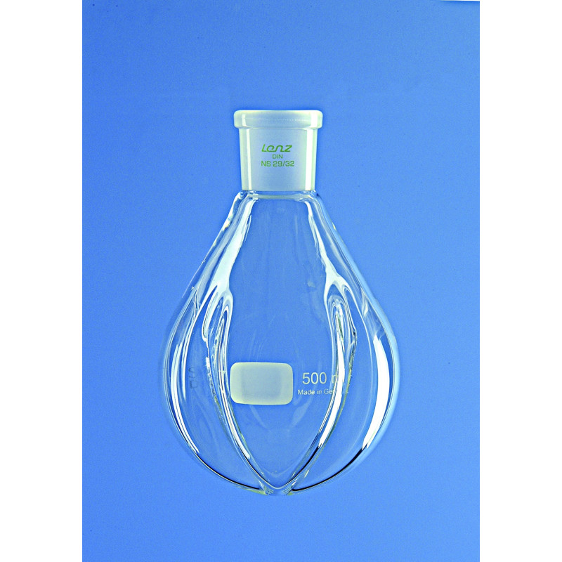 BALLON EN VERRE DURAN POUR SECHAGE DES POUDRES 100 ML RODAGE 29/32