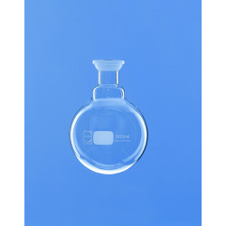 BALLON RECEPTEUR EN VERRE DURAN POUR EVAPORATEUR ROTATIF 500 ml, FOND ROND RODAGE S35