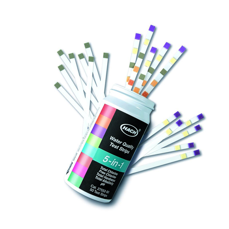 CHLORURE BANDELETTES TEST 300 - 6000 MG/L PAR 40 HACH