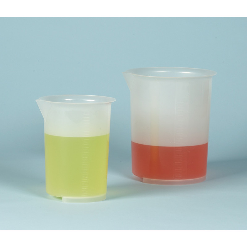 BECHER EN POLYPROPYLENE GRAND VOLUME GRADUATIONS EN RELIEF 10000 ml