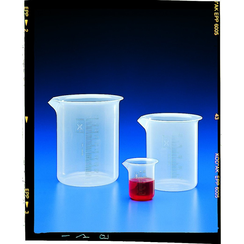 BECHER EN POLYPROPYLENE GRADUATIONS EN RELIEF 250 ml