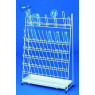 EGOUTTOIR POUR VERRERIE EN POLYETHYLENE POUR 24 TUBES ESSAIS ET 20 BALLONS
