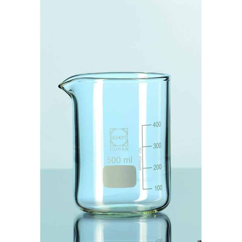 BECHER EN VERRE DURAN USAGE INTENSIF AVEC BEC 5000 ml