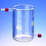 BECHER A DOUBLE ENVELOPPE EN VERRE DURAN, RACCORD A VIS GL18, CAPACITE 2000 ml