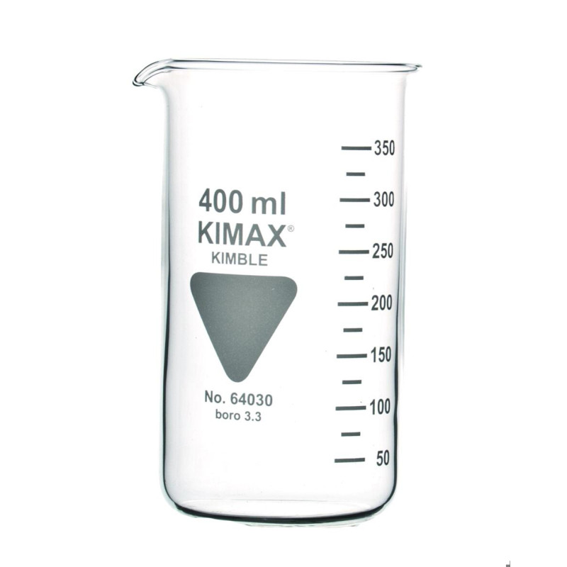 BECHER EN VERRE BOROSILICATE FORME HAUTE 150 ml PAR 10