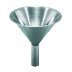 ENTONNOIR A POUDRE EN INOX TIGE COURTE DIAM 155 mm