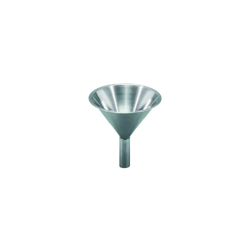 ENTONNOIR A POUDRE EN INOX TIGE COURTE DIAM 155 mm