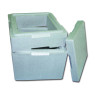 BOITE ISOLANTE EN NEOPOR AVEC COUVERCLE 12,5 LITRES