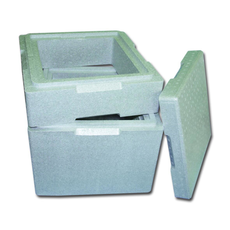 BOITE ISOLANTE EN NEOPOR 12,5 litres AVEC COUVERCLE