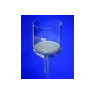 ENTONNOIR FILTRANT EN VERRE BOROSILICATE 75 ml DIAMETRE PLAQUE FRITTEE 45 mm, POROSITE 2