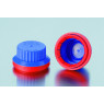 BOUCHON A VIS EN POLYPROPYLENE GL45 AVEC BAGUE INVIOLABLE ET JOINT, PAR 10