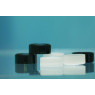 BOUCHON EN BAKELITE NOIR, JOINT EN BUTYLE/PTFE, BAGUE PILFERPROOF PP28 PAR 100